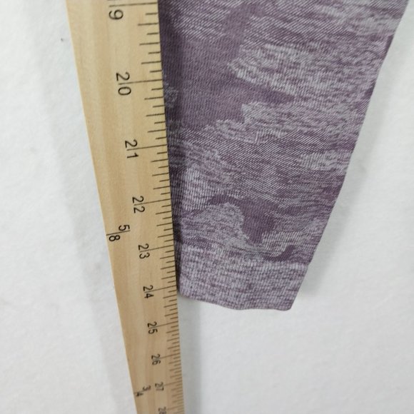 Gymshark Leggings Medium Purple Mauve Camo Seamless High Waist Workout Athletic - Picture 12 of 12